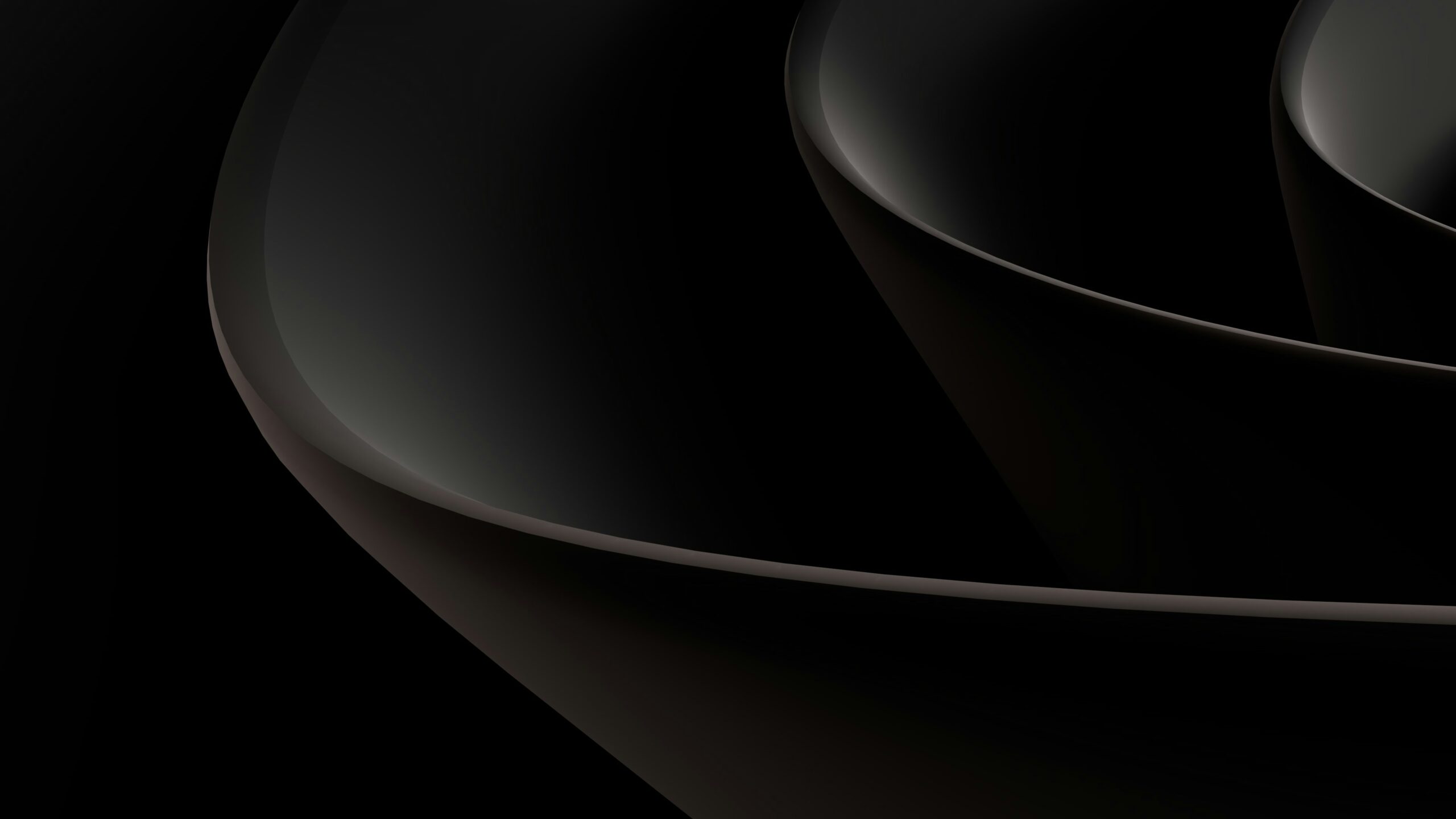 an abstract black background with curves and curves