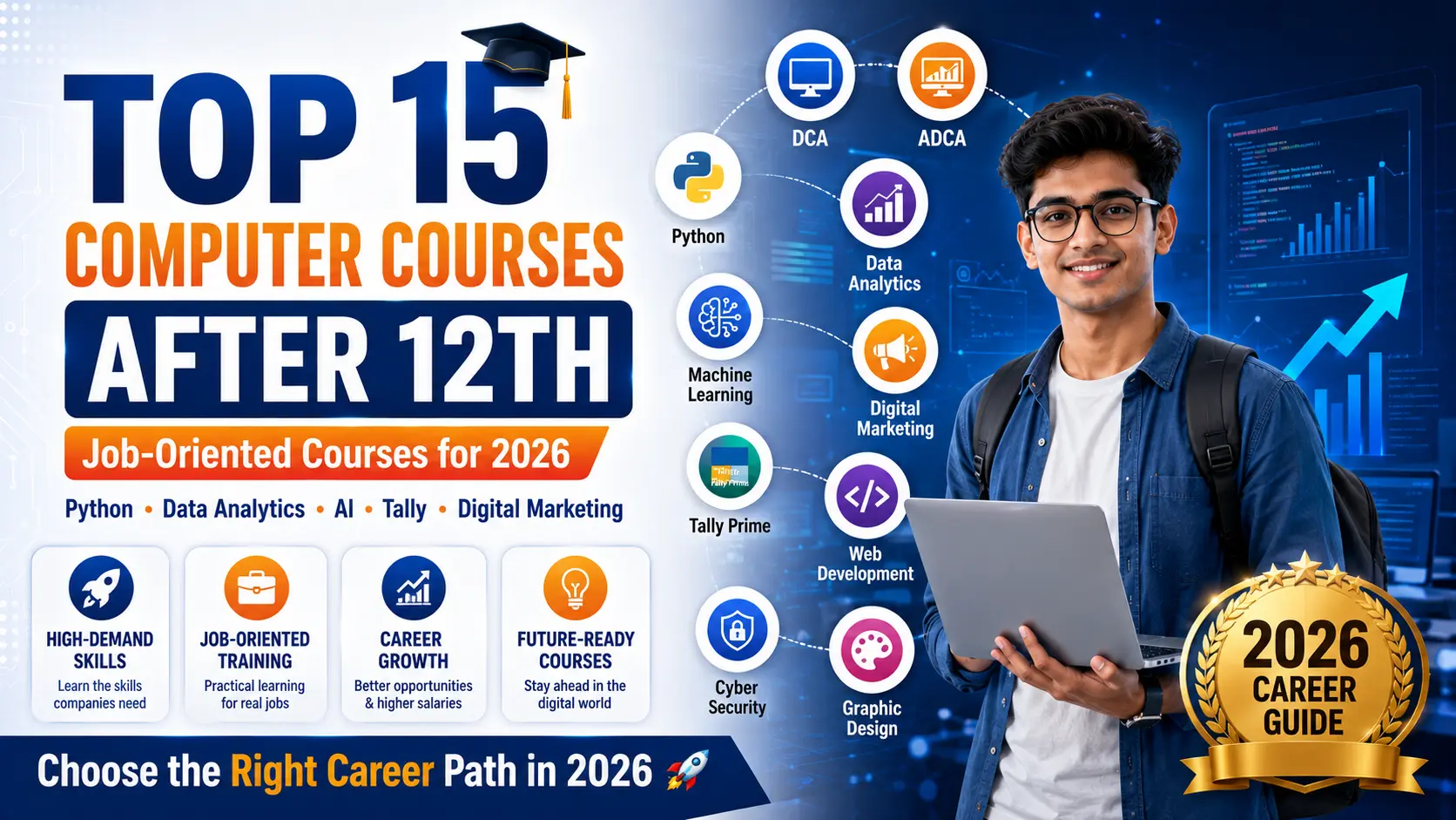 Best Computer Courses After 12th: Top 15 Job-Oriented Courses for Students in 2026
