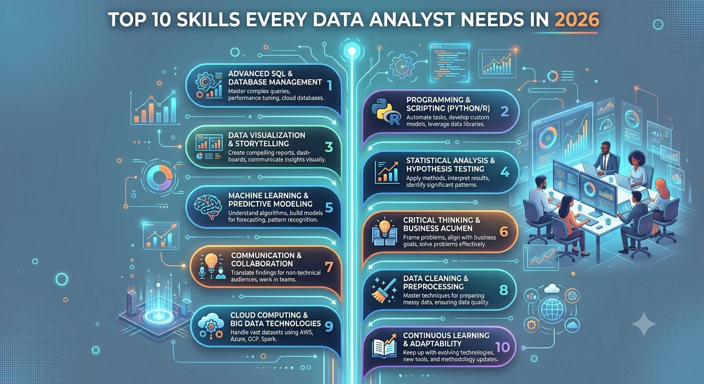 Top 10 Skills Every Data Analyst Needs in 2026