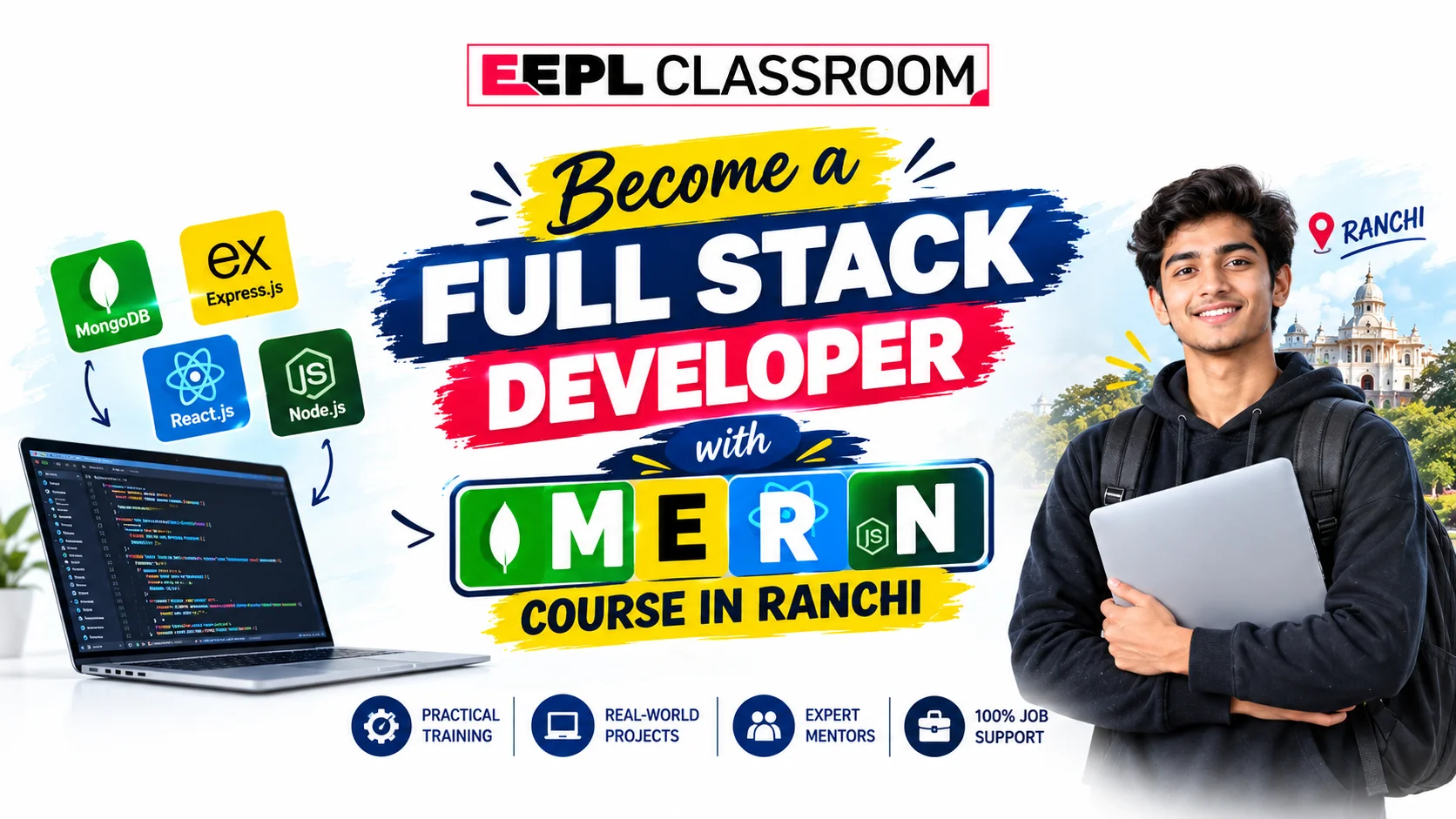Become a Full Stack Developer with MERN Course in Ranchi | EEPL Classroom