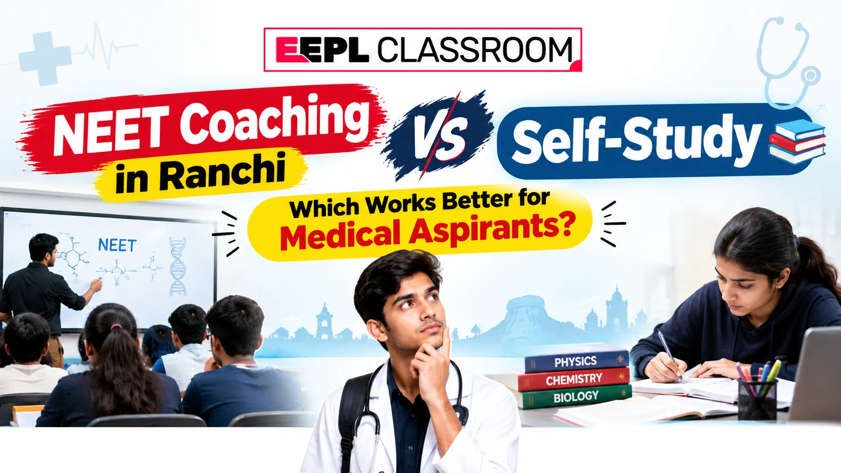 NEET Coaching in Ranchi vs Self-Study: Which Works Better for Medical Aspirants?
