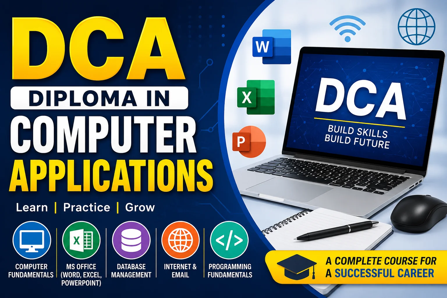 DCA (Diploma in Computer Application)