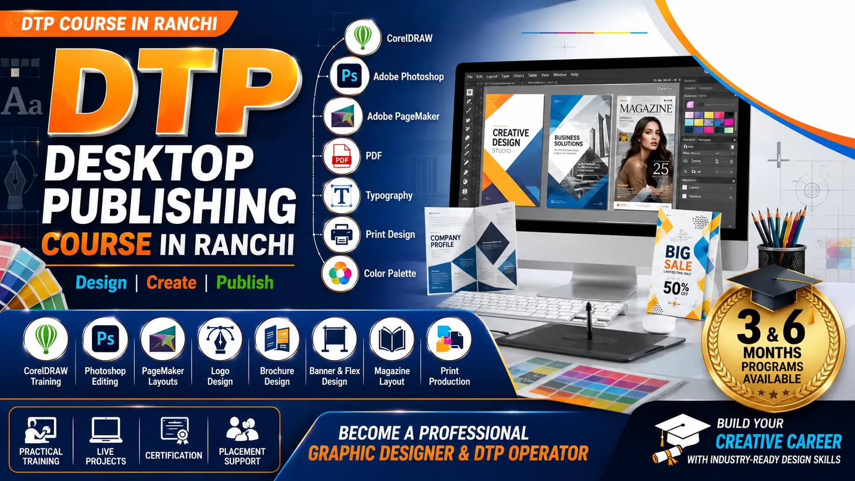 DTP Course in Ranchi | Master Desktop Publishing and Launch Your Creative Career