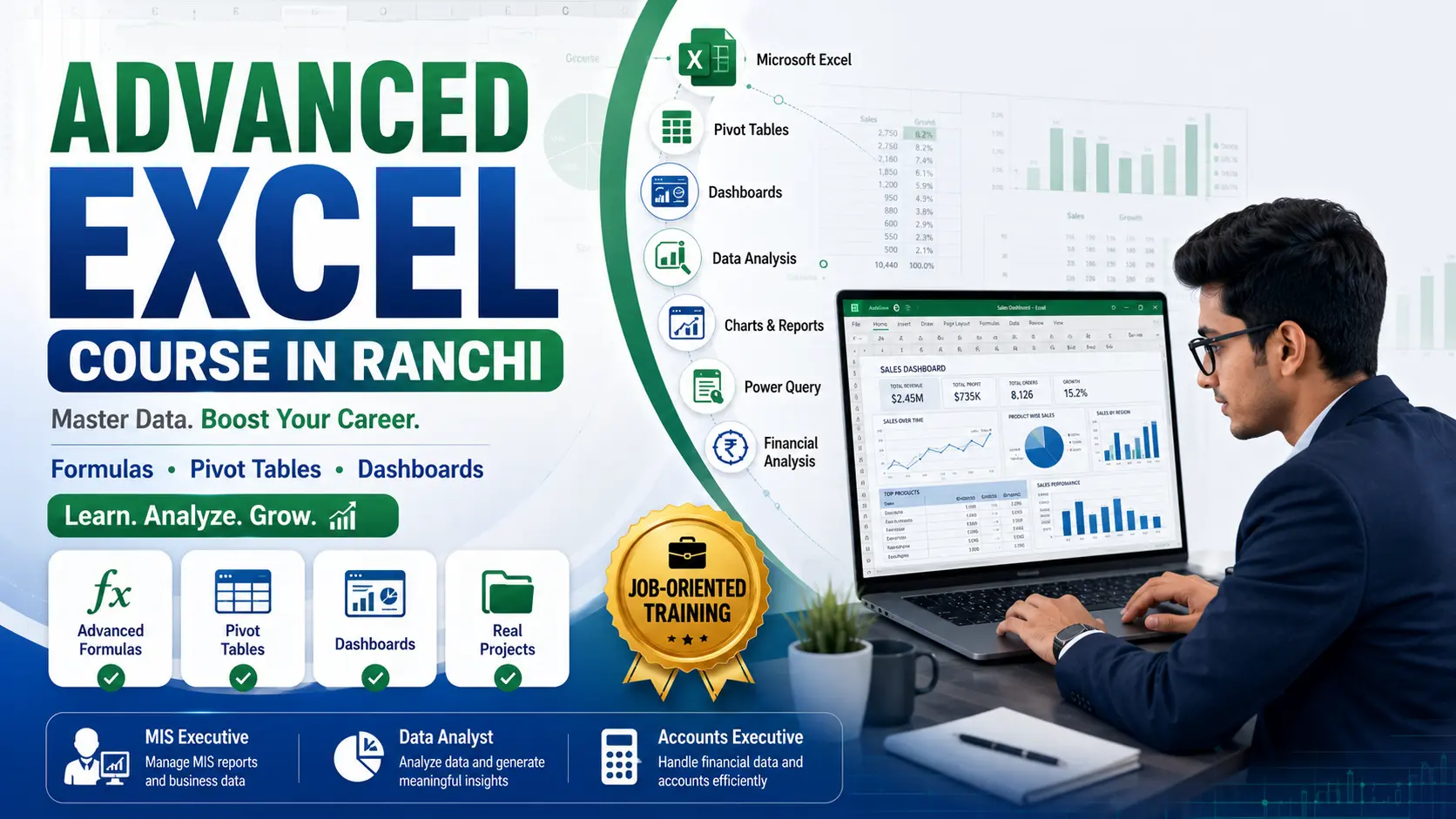 Advanced Excel Course in Ranchi | Learn Formulas, Data Analysis &amp;amp;amp; Get Certified at EEPL Classroom