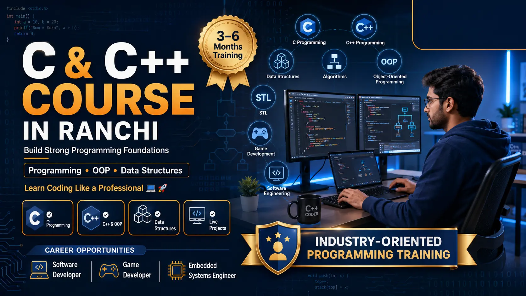 C and C++ Course in Ranchi | Build Strong Programming Foundations at EEPL Classroom