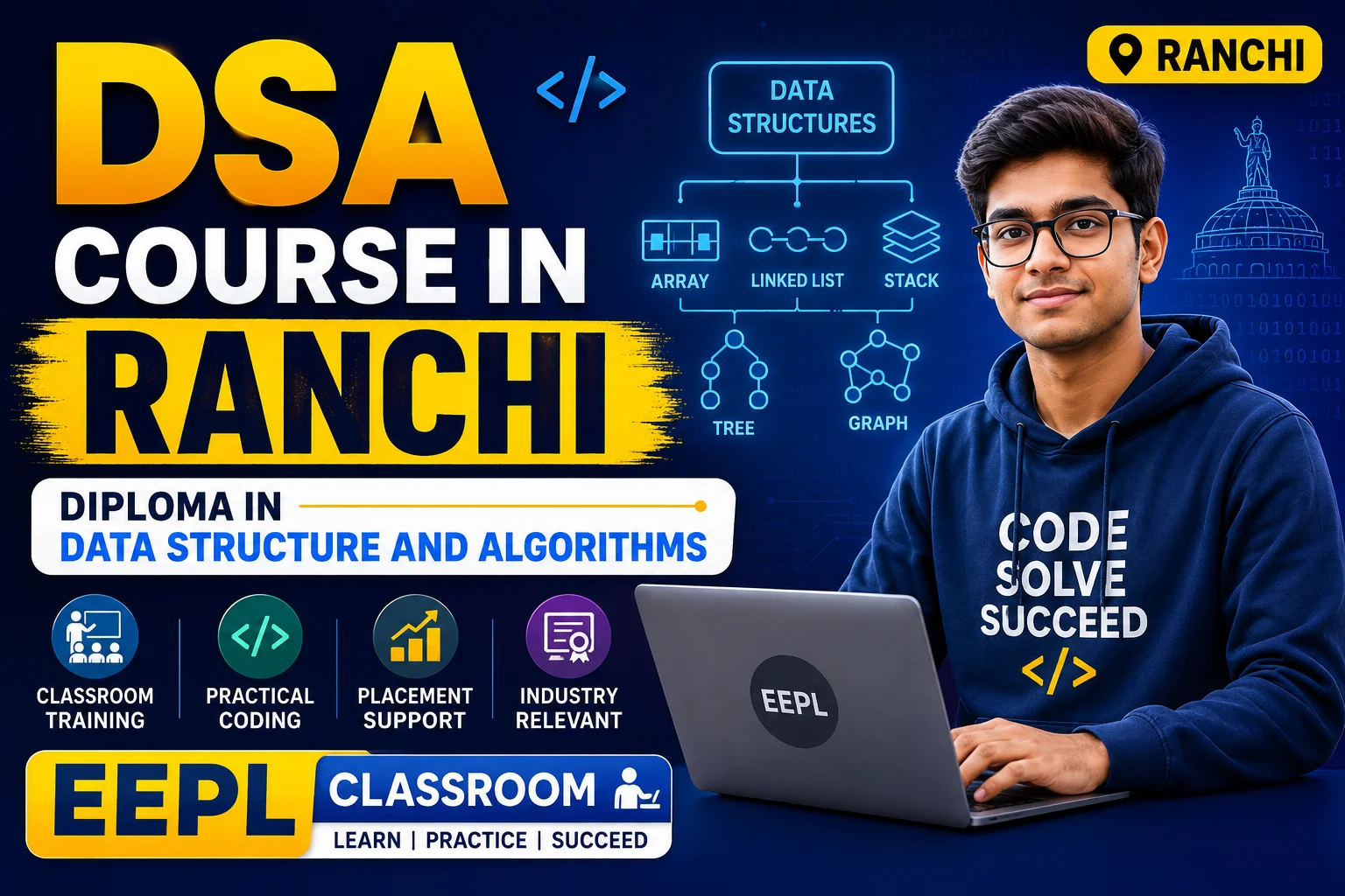DSA Course in Ranchi | Diploma in Data Structure and Algorithms | EEPL Classroom