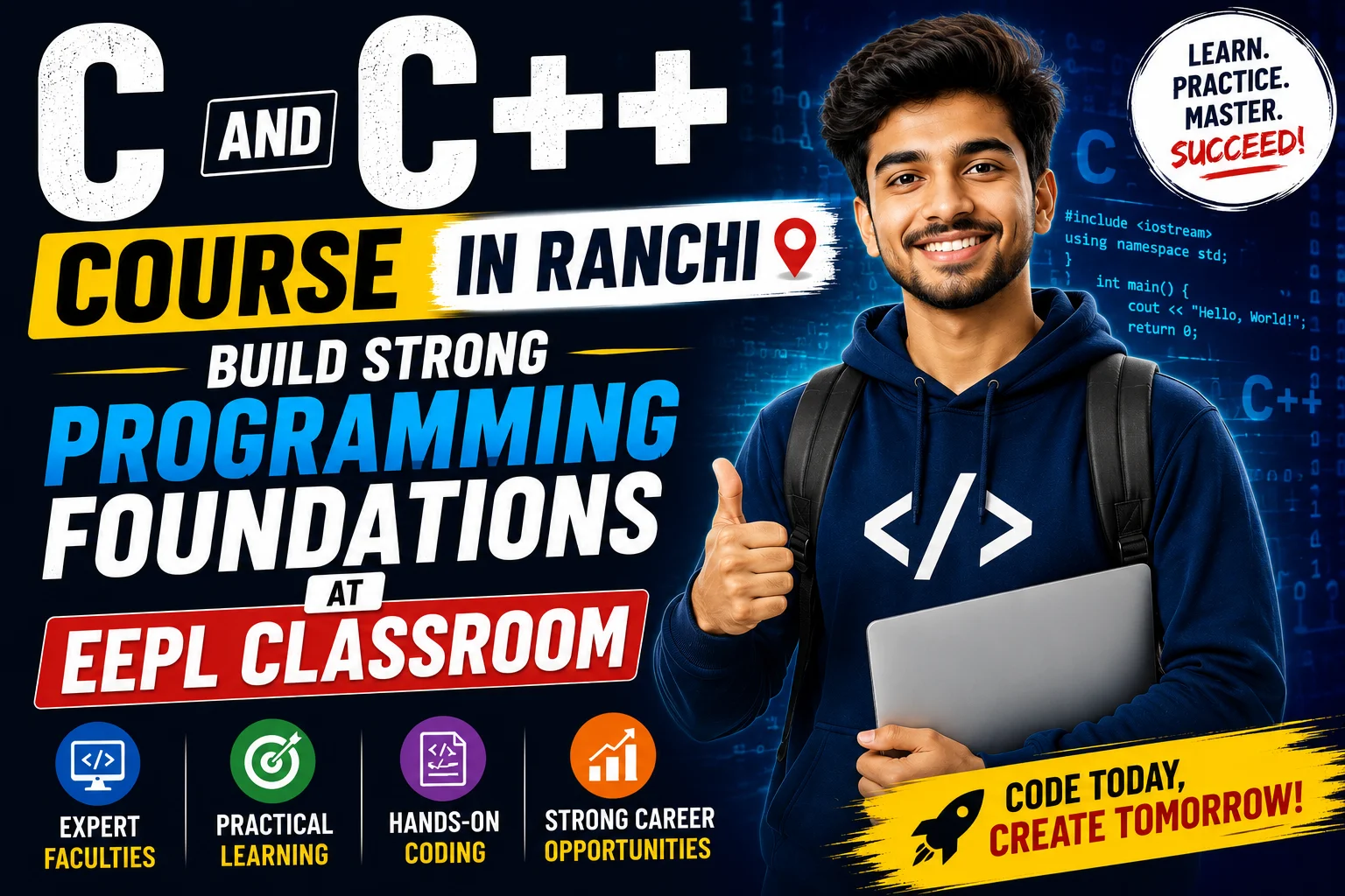 C and C++ Course in Ranchi | Build Strong Programming Foundations at EEPL Classroom