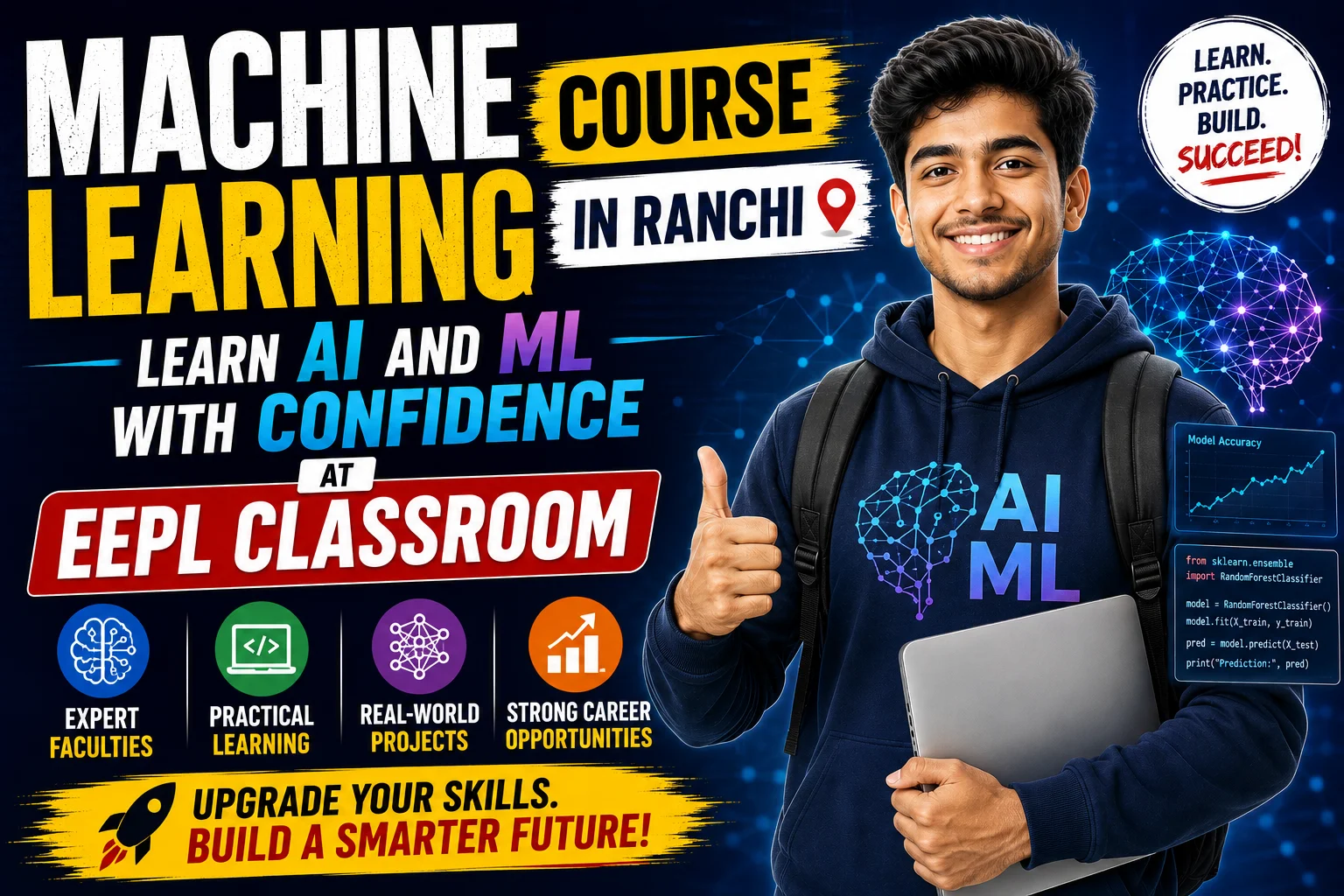 Machine Learning Course in Ranchi | Learn AI and ML with Confidence at EEPL Classroom