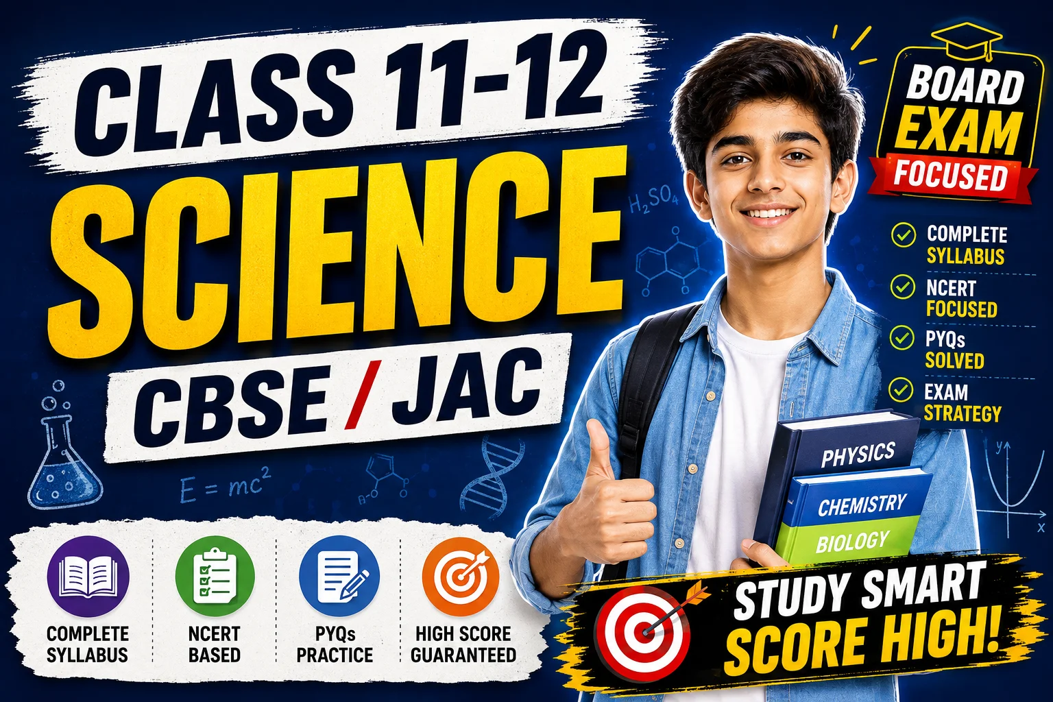 Class 11-12 Science (CBSE/JAC)