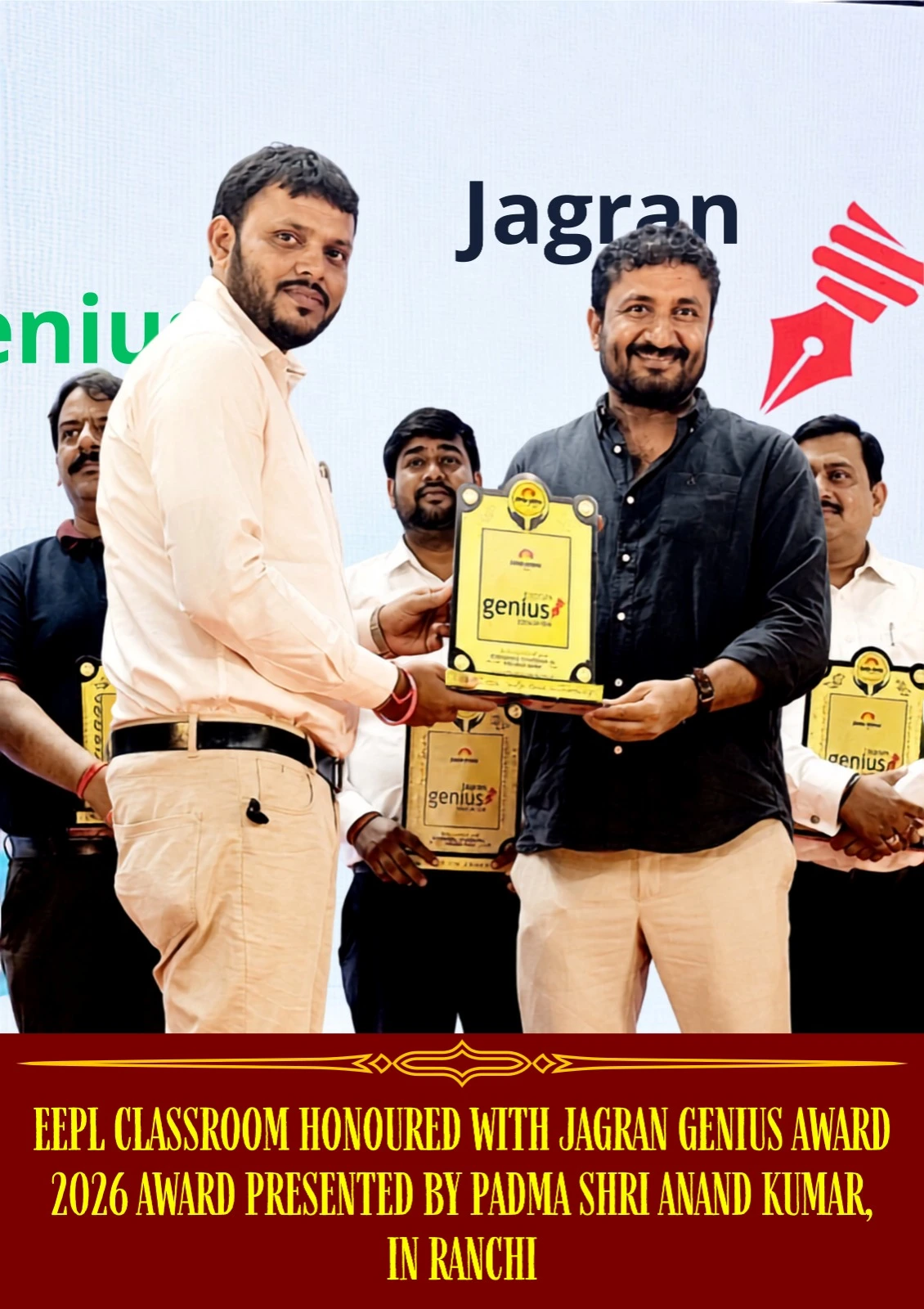 EEPL Classroom Honoured with Jargan Genius Award 2026